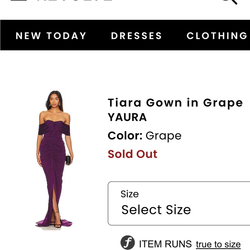 REVOLVE Tiara Gown in Grape YAURA